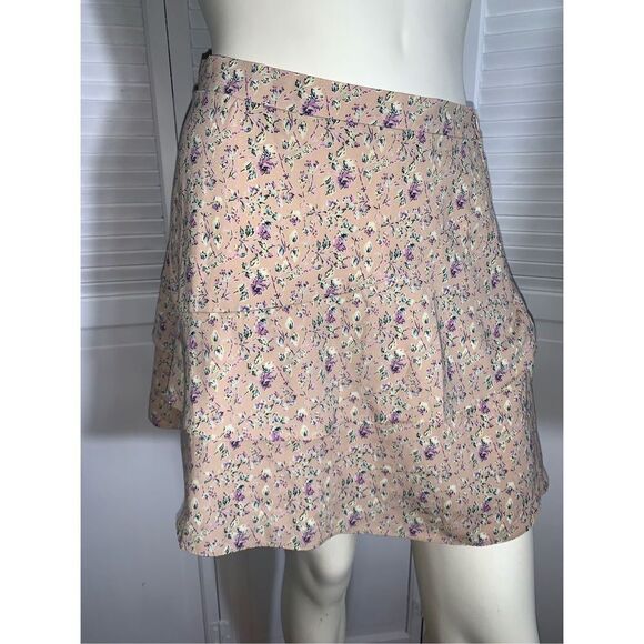 Vintage 90’s Double Layered Tiered Mini Skirt Medium - Picture 1 of 10